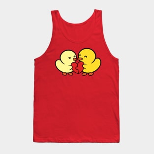 Duckie and Duck Heart Puzzle Tank Top